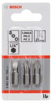   3 - Extra Hart () S 1,0x5,5 PH2 PZ2 25 mm 2607001766